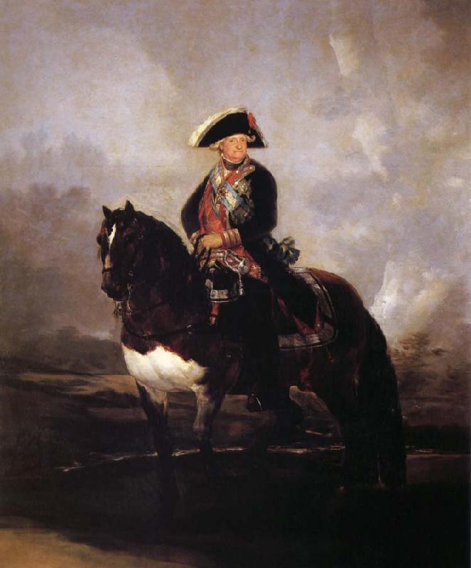 Francisco Goya Carlos IV on Horseback oil painting image